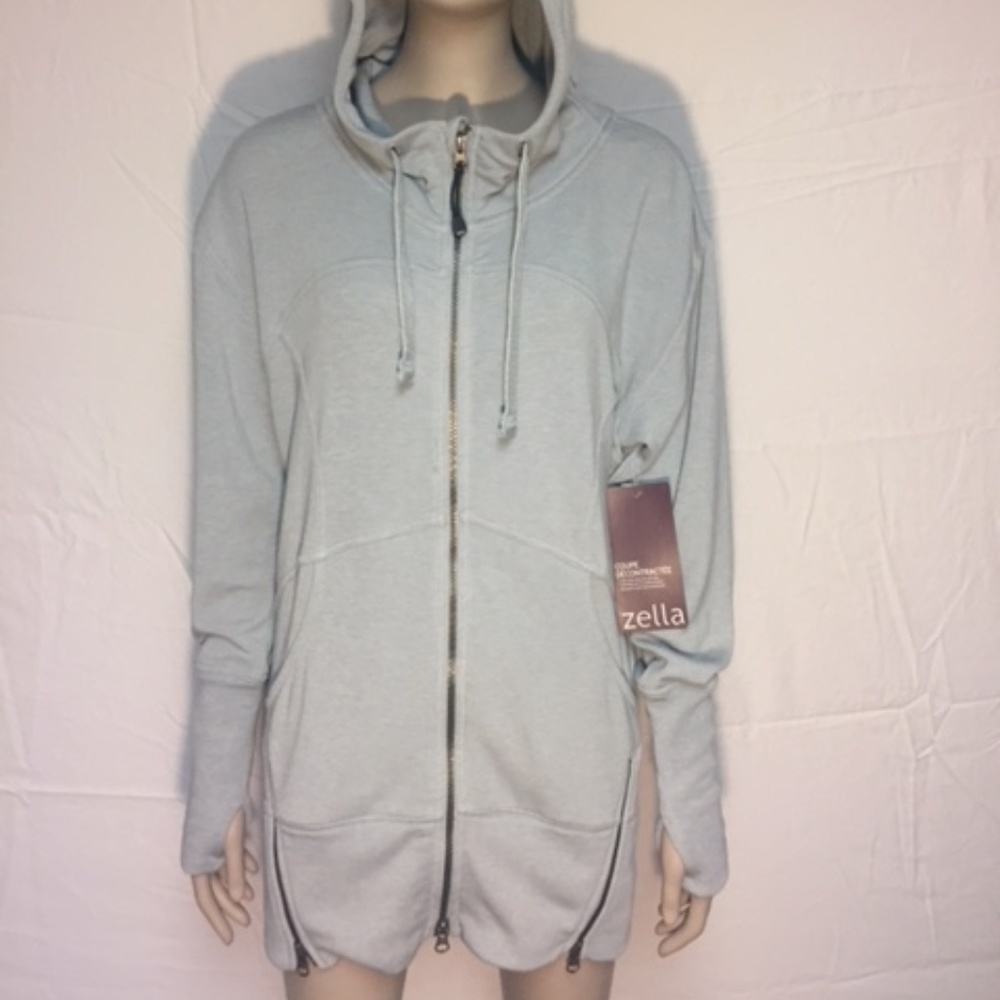 Zella Cool Down Jacket Silver Slate Woman's